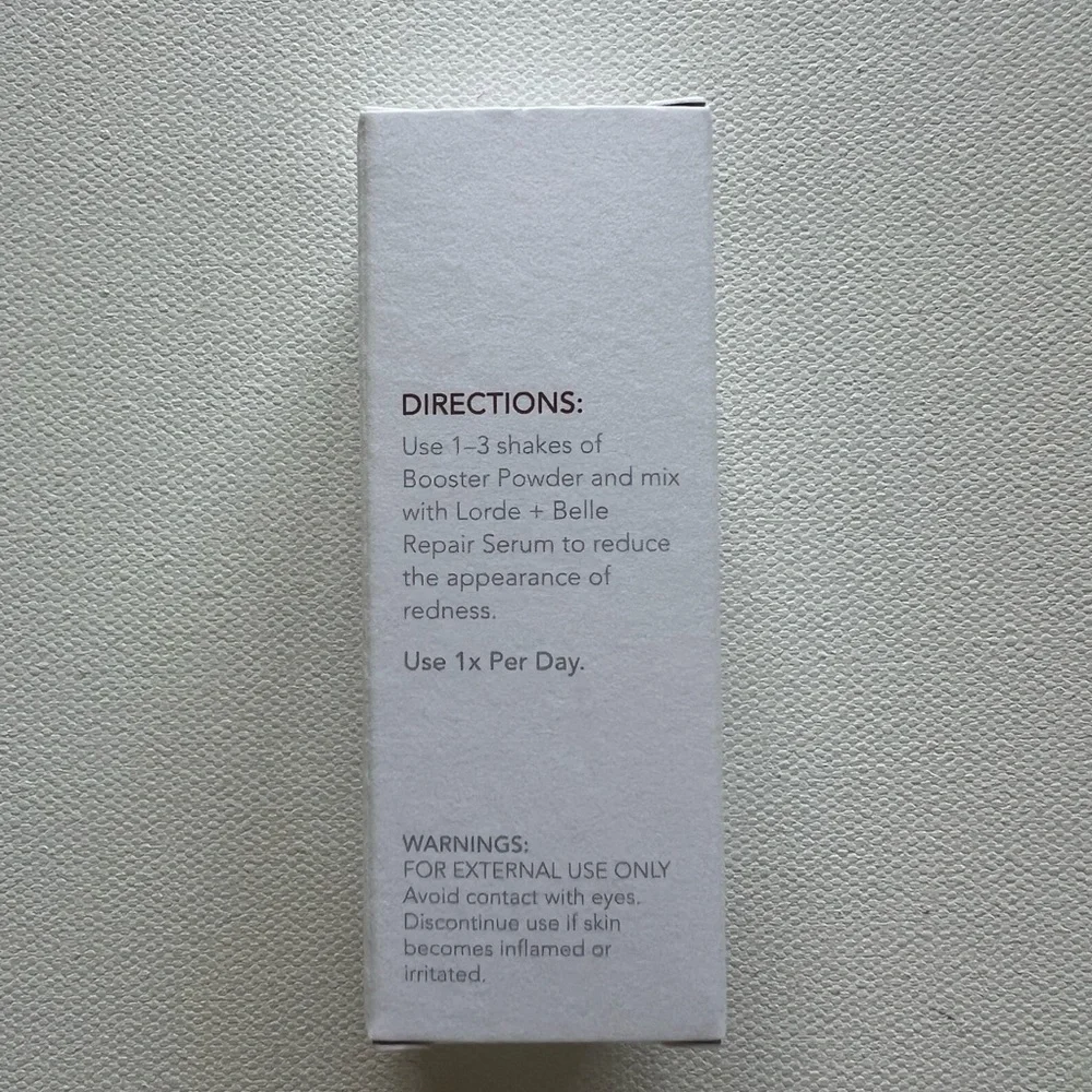 New Never Opened Lorde + Belle Redness Relief Booster (E3)